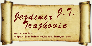 Jezdimir Trajković vizit kartica